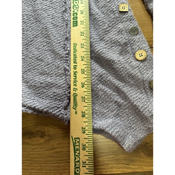 Soft Surroundings Breakwater Tunic Sweater Women Sz Medium Purple Knit Cowl Neck - Picture 3 of 12